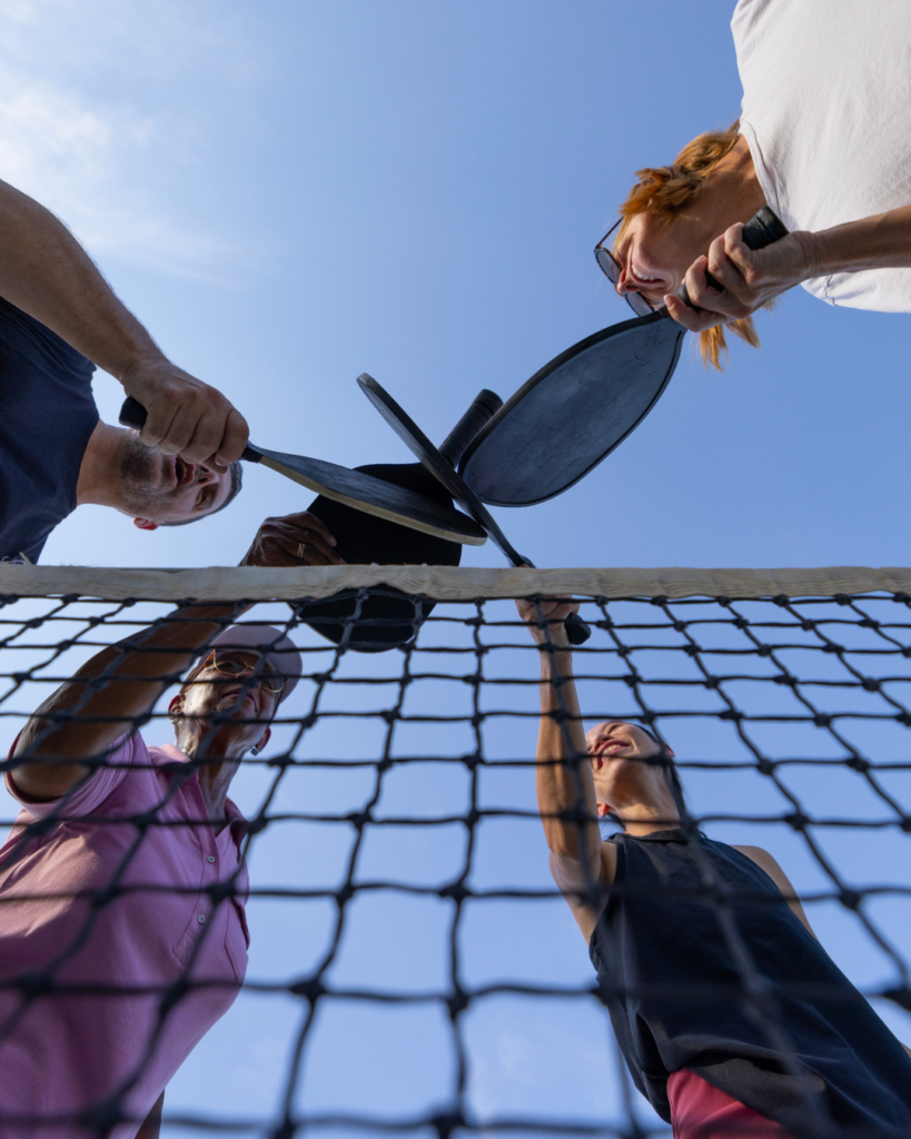 Pickleball in der Gruppe
